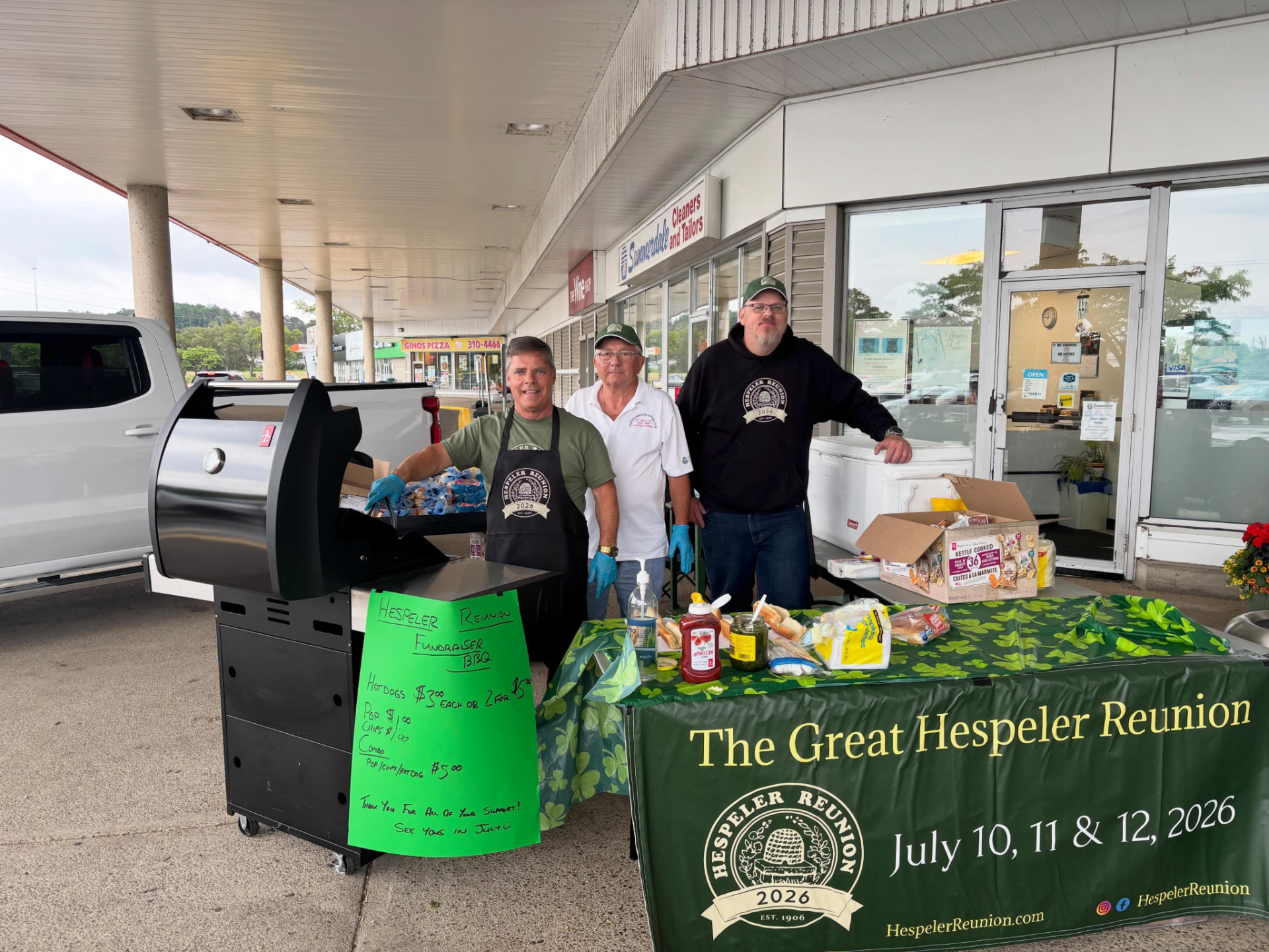 Mark volunteering at the Great Hespeler Reunion fundraiser BBQ